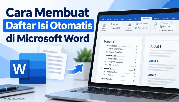 Cara Membuat Daftar Isi Otomatis di Microsoft Word
